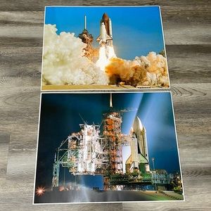 NASA 1990 Space shuttle Discovery posters 16x20 lot of 2